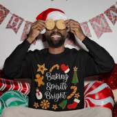 Sweatshirt Baking Spirits Bright Gingerbread Noël Cookie