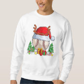 Sweatshirt Bal de baseball Santa Hat (Devant)