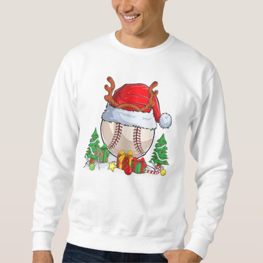 Sweatshirt Bal de baseball Santa Hat (Devant)