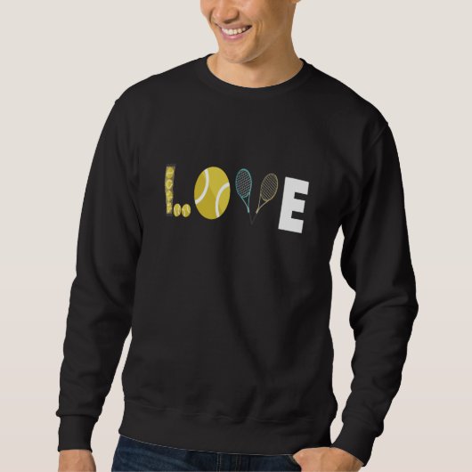 Sweatshirt Bal de tennis Love Racket (Devant)