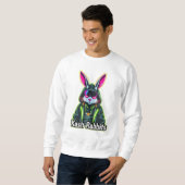 Sweatshirt Balade avec Neon Kash Rabbit (Devant entier)