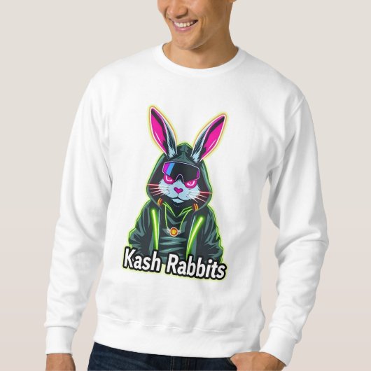 Sweatshirt Balade avec Neon Kash Rabbit (Devant)