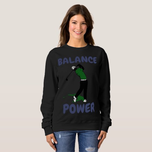 Sweatshirt Balance over Power Fun Golf (Devant entier)