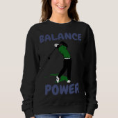 Sweatshirt Balance over Power Fun Golf (Devant)