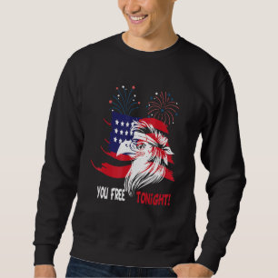 Sweatshirt Bald Eagle 4 juillet Patriotique Mullet Usa Drapea