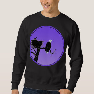 Sweatshirt Bald Eagle at Sunset - Art original de la faune