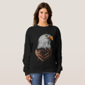 Sweatshirt Bald eagle head of an american bald eagle (Devant entier)
