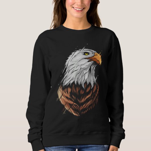 Sweatshirt Bald eagle head of an american bald eagle (Devant)