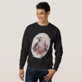 Sweatshirt Bald Eagle Japanese Cherry Blossom Sakura Wildlife (Devant entier)