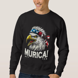 Sweatshirt Bald Eagle US Drapeau Murica! Juillet patriotique 