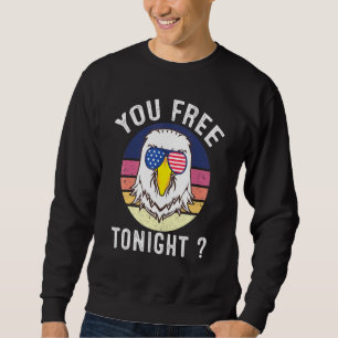 Sweatshirt Bald Eagle Usa Drapeau Lunettes de soleil Vous Gra