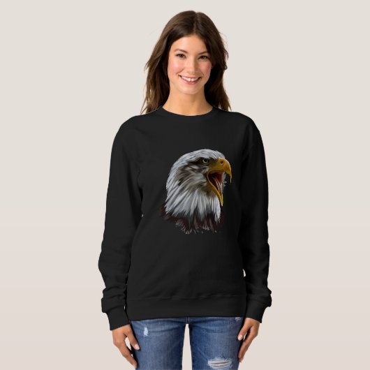 Sweatshirt Bald Eagles Cool with a Bald Eagle (Devant entier)