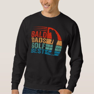 Sweatshirt Bald Papa Golf Fête des pères Golfer Retro