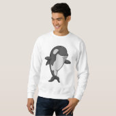 Sweatshirt Baleine tueuse au Yoga Fitness in Standing (Devant entier)