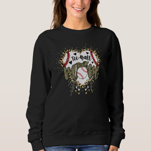 Sweatshirt Ball Maman Fête des Mères Teeball Maman Leopard 5 (Devant)