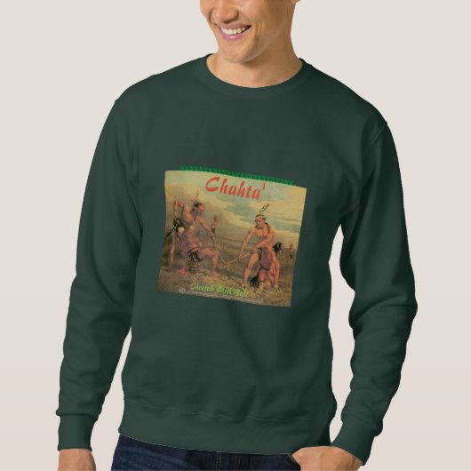 Sweatshirt "Balle à bâton Vintage Choctaw" (Devant)