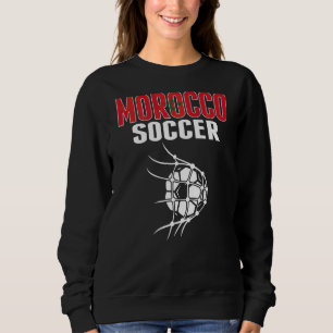 Sweatshirt Balle de foot du Maroc dans le filet Supporters d