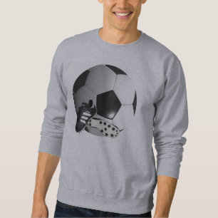 Sweatshirt Balle De Football Et Chaussures,