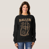 Sweatshirt Baller Boba Tea Funny Bubble Tea Popping Pearl Mil (Devant entier)