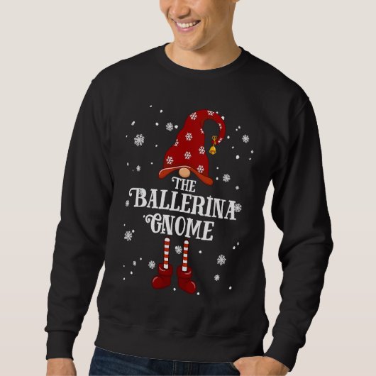 Sweatshirt Ballerina Gnome Family Matching Group Christmas (Devant)