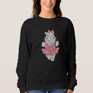 Sweatshirt Ballet Hippopotame Hippopotames Danse Hippopotame
