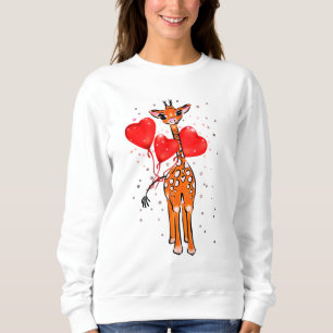 Sweatshirt Ballons de coeur de la belle Valentine