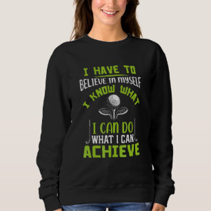Sweatshirt Ballons De Golf Avec Golf Club Cool Pour Les Joueu