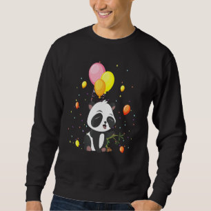 Sweatshirt Balloons Chine Panda Faune Forêt Animale Mange P