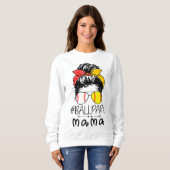 Sweatshirt BallPark Mama Baseball softball Fête des mères Mam (Devant entier)