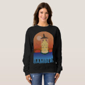 Sweatshirt Bamberg Bayern Germany City Skyline Silhouette Out (Devant entier)