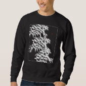 Sweatshirt Bamboo Graphic Bamboo Silhouette Botanical White a (Devant)