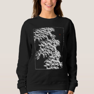 Sweatshirt Bamboo Graphic Bamboo Silhouette Botanical White a