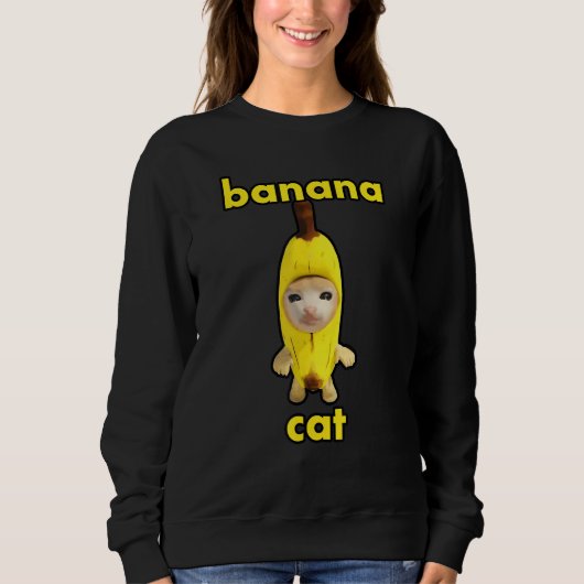 Sweatshirt banana cat (Devant)