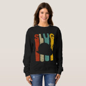 Sweatshirt Banana Snail Quote for Snail Catcher and Snail Cat (Devant entier)