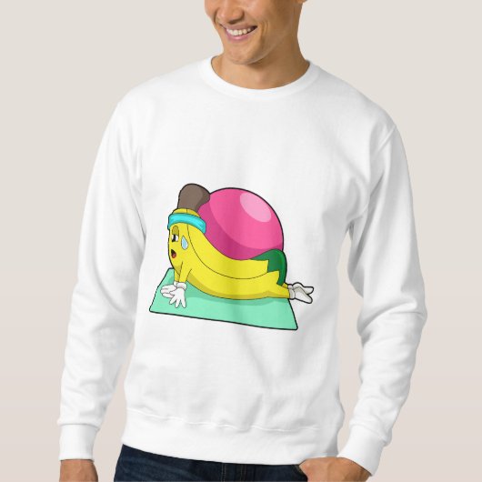 Sweatshirt Banane au yoga Fitness (Devant)