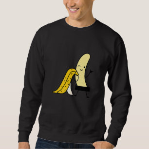 Sweatshirt Banane jaune censurée Fruits d'impression