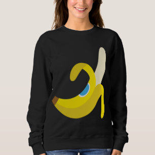 Sweatshirt Banane Plantain mignonne Ripe Fruit Peellé Yello