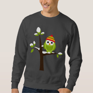 Sweatshirt Bande dessinée mignonne d'arbre de neige de