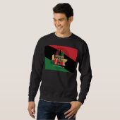 Sweatshirt bande diagonale Happy Kwanzaa (Devant entier)