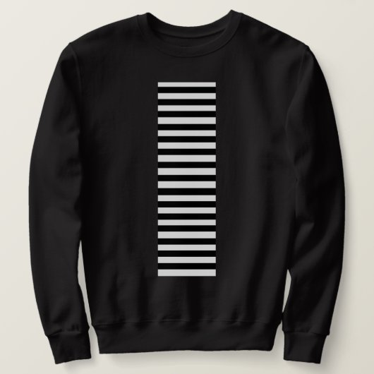 Sweatshirt Bande noire et blanche (Design devant)