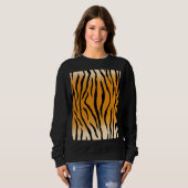 Sweatshirt Bandes de tigres parfaites (Devant entier)