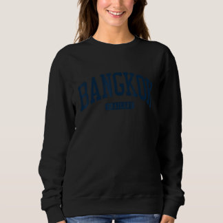 Sweatshirt Bangkok Thaïlande College University Style Navy