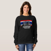 Sweatshirt Bangkok Thaïlande Skyline Thai Drapeau Asie Citysc (Devant entier)
