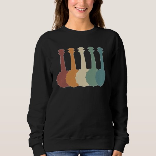 Sweatshirt Banjo Retro Banjo  Banjo Player Banjoist (Devant)
