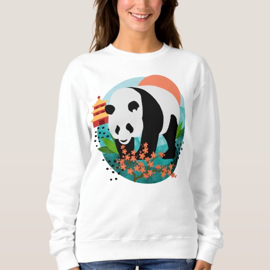 Sweatshirt BAO SHI - Chemises Panda- choisir style et taille (Devant)