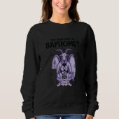 Sweatshirt Baphomet Anatomy Satanic Satan Goat Devil Goth Gra (Devant)