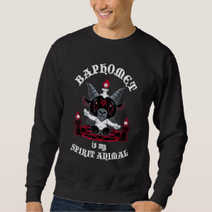 Sweatshirt Baphomet Est Mon Esprit Animal Cute Satan Chèvre O