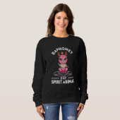 Sweatshirt Baphomet Est Mon Esprit Animal Satanique Chèvre Oc (Devant entier)