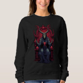 Sweatshirt Baphomet Throne Goat Head Satanic Witchcraft Occul (Devant)