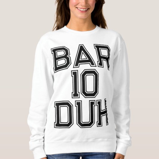 Sweatshirt Bar 10 Duh Bartender Cadeau Barkeep Drôle Alcool D (Devant)